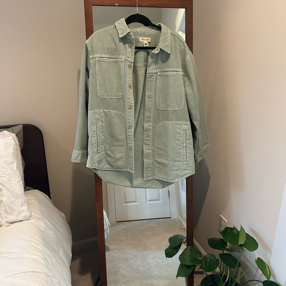 Madewell Denim Ames Oversized Shirt-Jacket: Garment-Dyed Edition - Picture 4 of 4